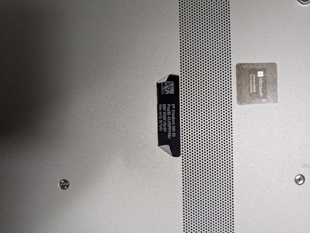 hp elitebook 830 g5ジャンクbios確認済み