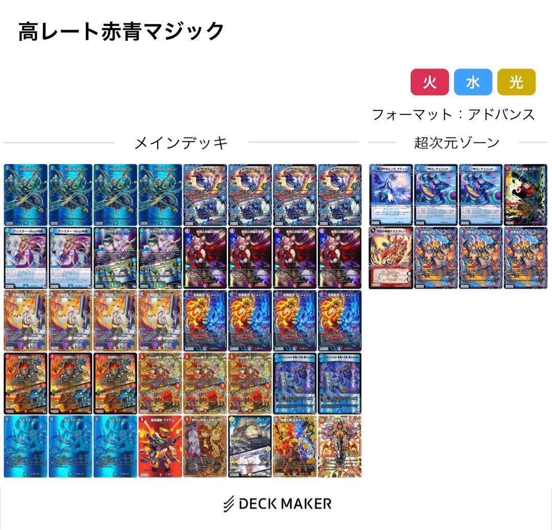 【デッキ販売】高レート赤青マジック