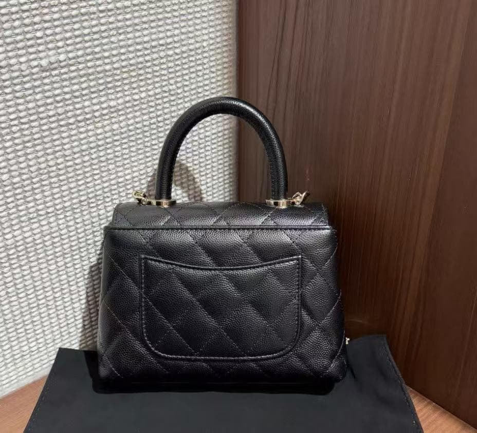 VIP顧客限定 非売品 ブラック レザー ハンドバッグ~~~