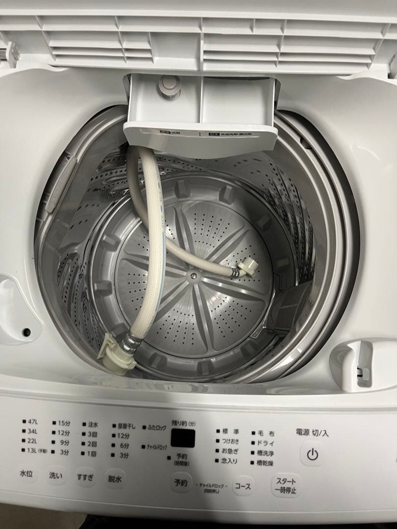 【美品】5kg　アイリスオーヤマ全自動洗濯機本体 ホワイト識別T