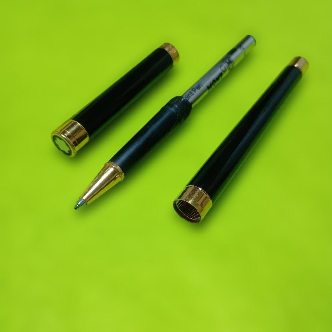 モンブランボールペン　ノブレス　オブリージュ型　ブラック＆ゴールド
