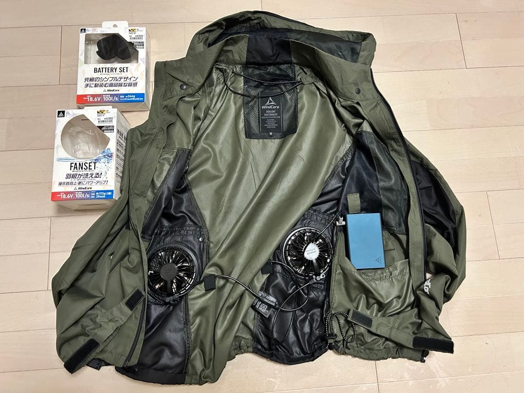 【美品】ワークマン空調服・ファン・バッテリーセット