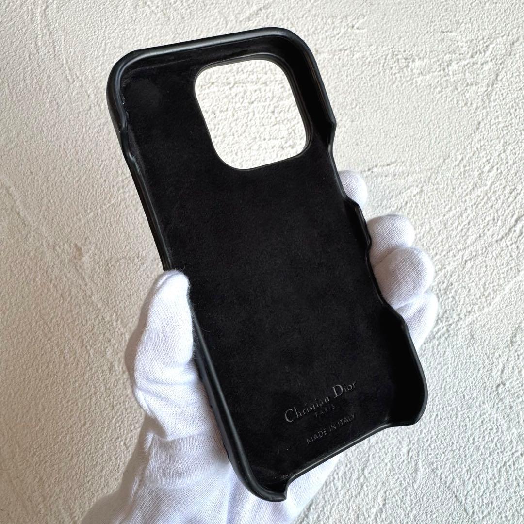 Dior ディオール カナージュ iPhone16Pro ケース ブラック