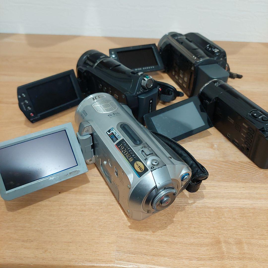 ジャンク品 ビデオカメラ ムービーカメラ 4個セット