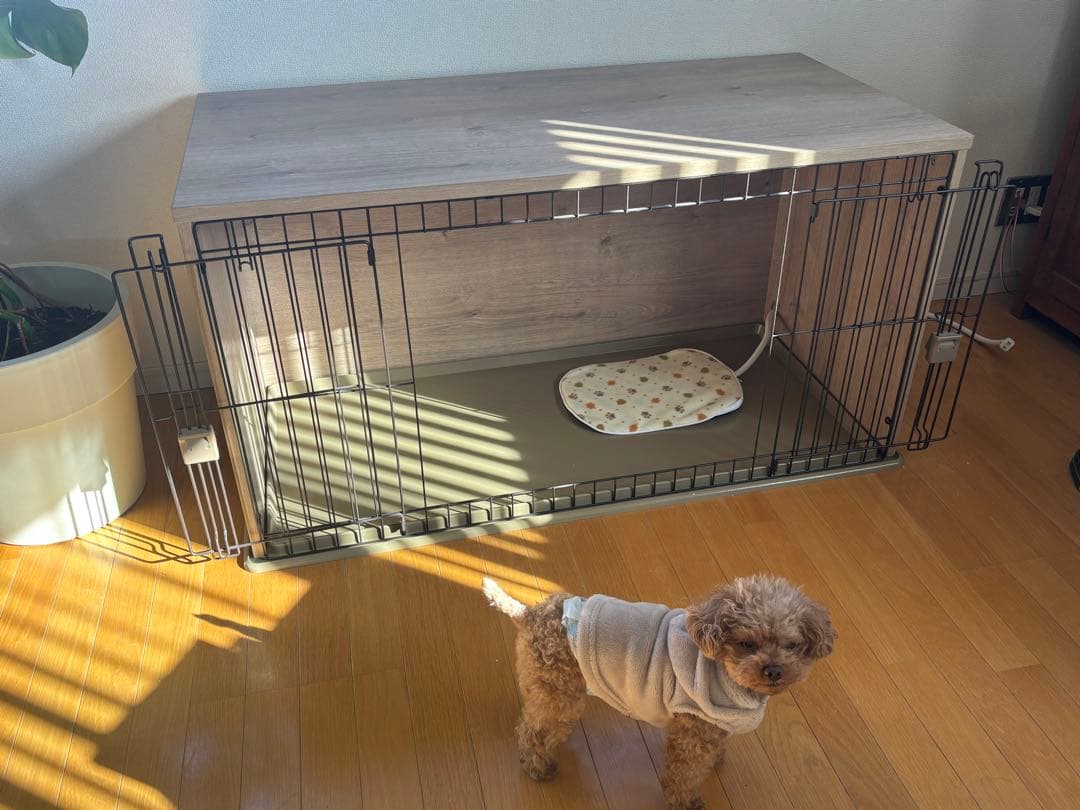 IRIS 小型犬用サークル+ホットカーペット(組立済み)