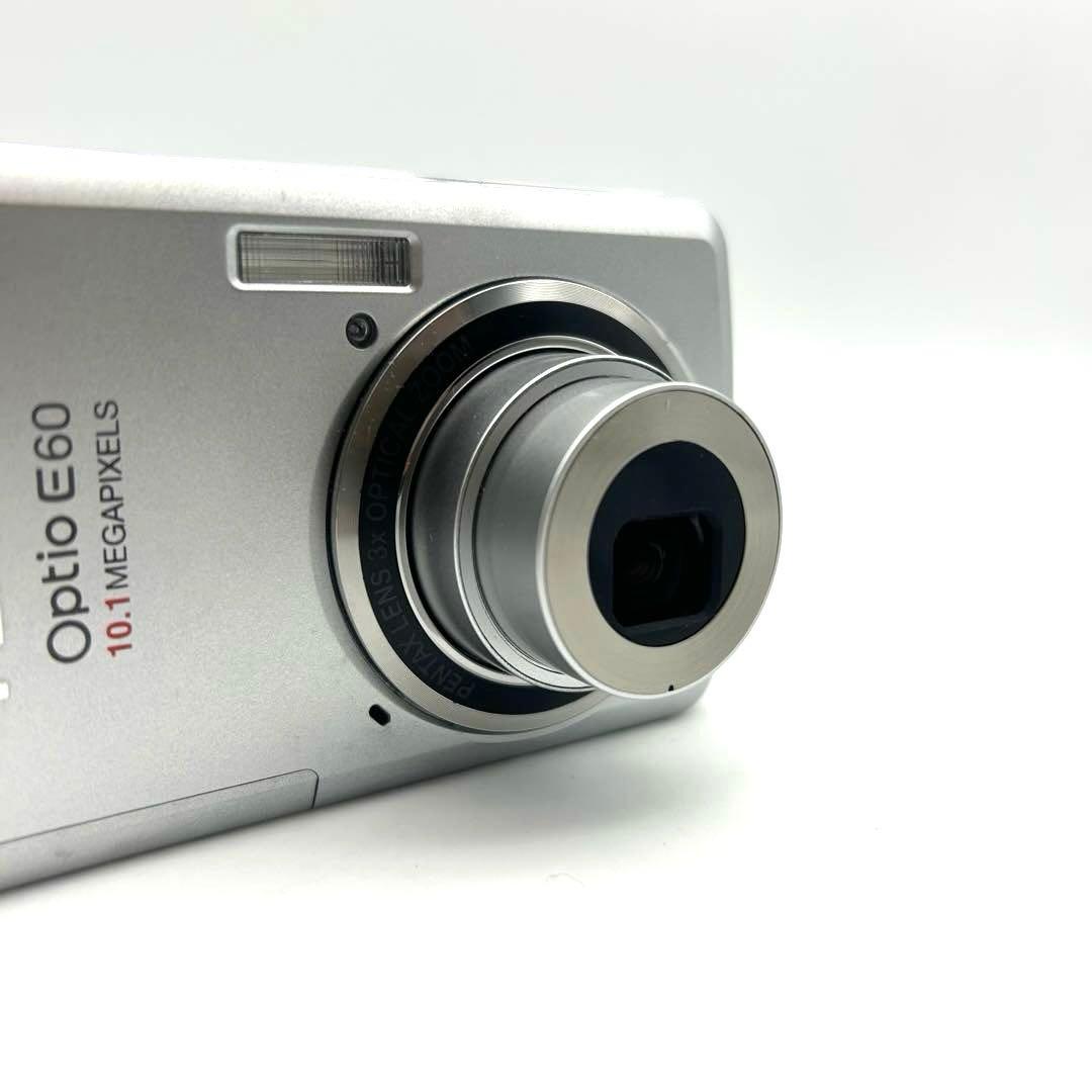 【完動品】PENTAX Optio E60 シルバー 10.1メガピクセル