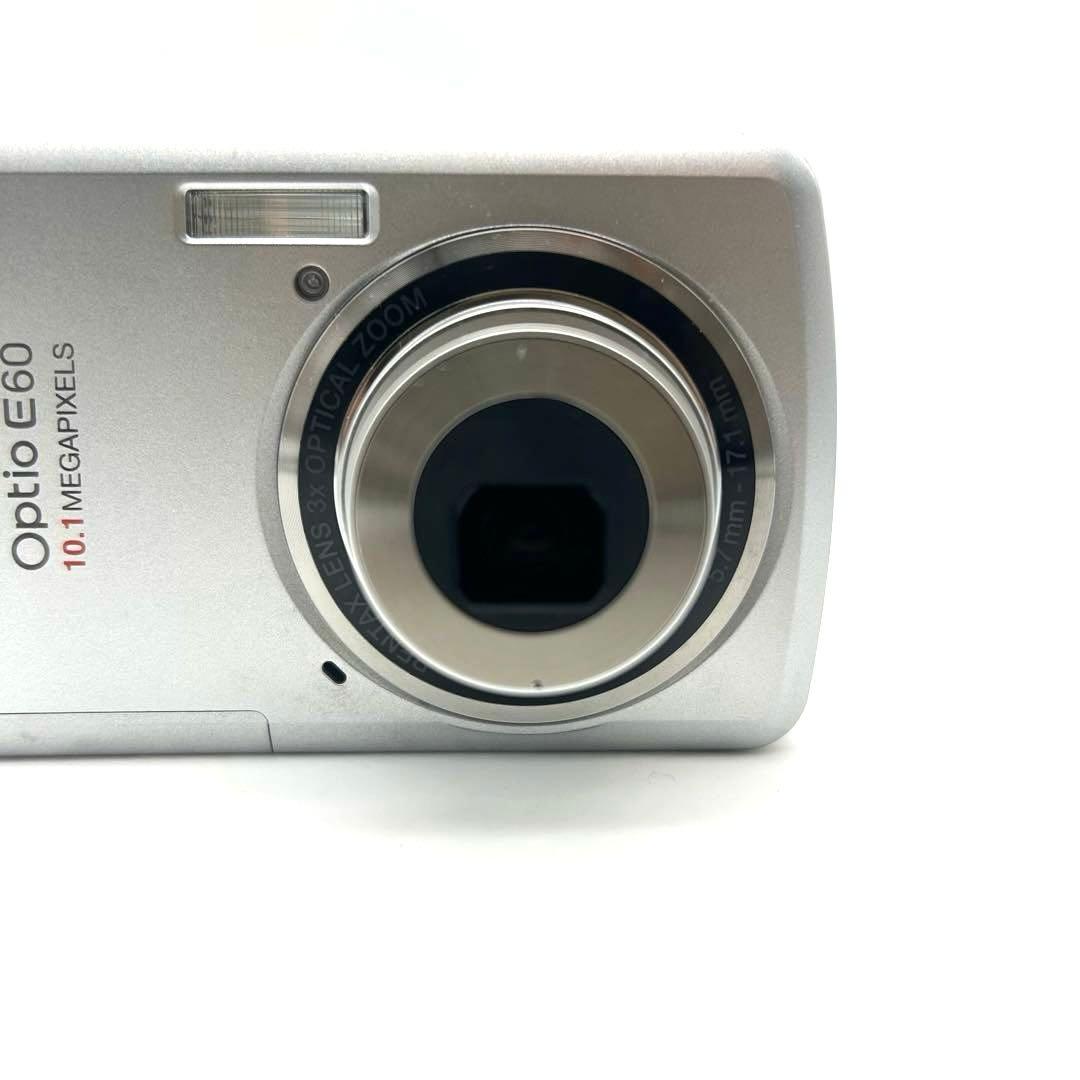 【完動品】PENTAX Optio E60 シルバー 10.1メガピクセル