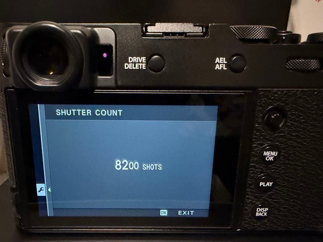 FUJIFILM X100V ブラック シャッター8200回