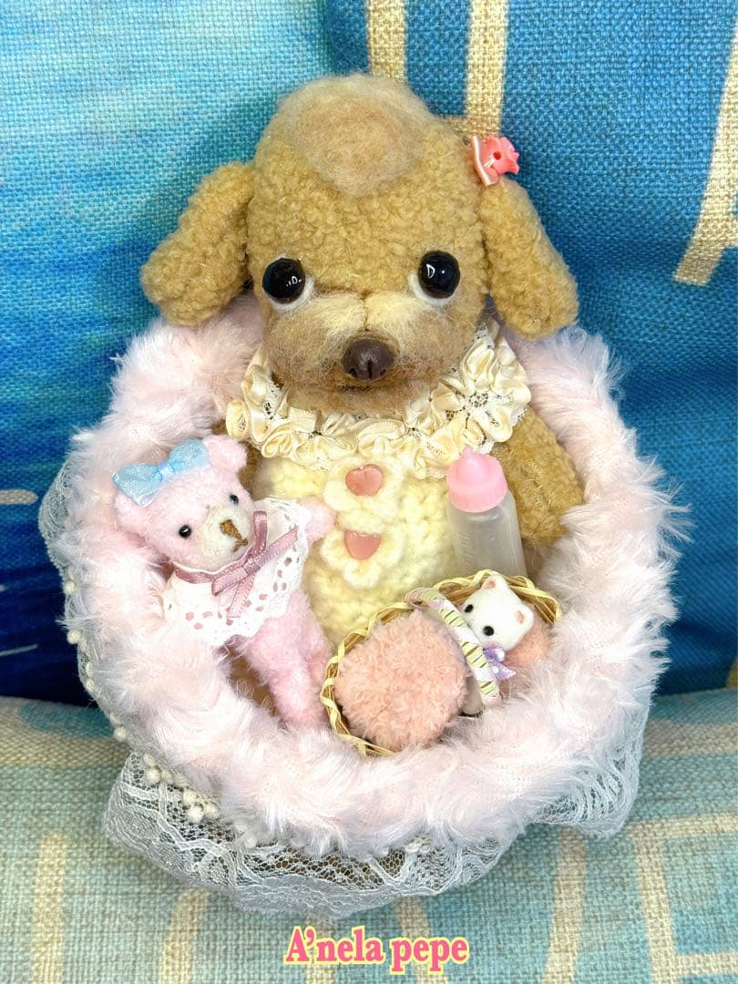 プードルbaby着せ替えぬいぐるみOOAK