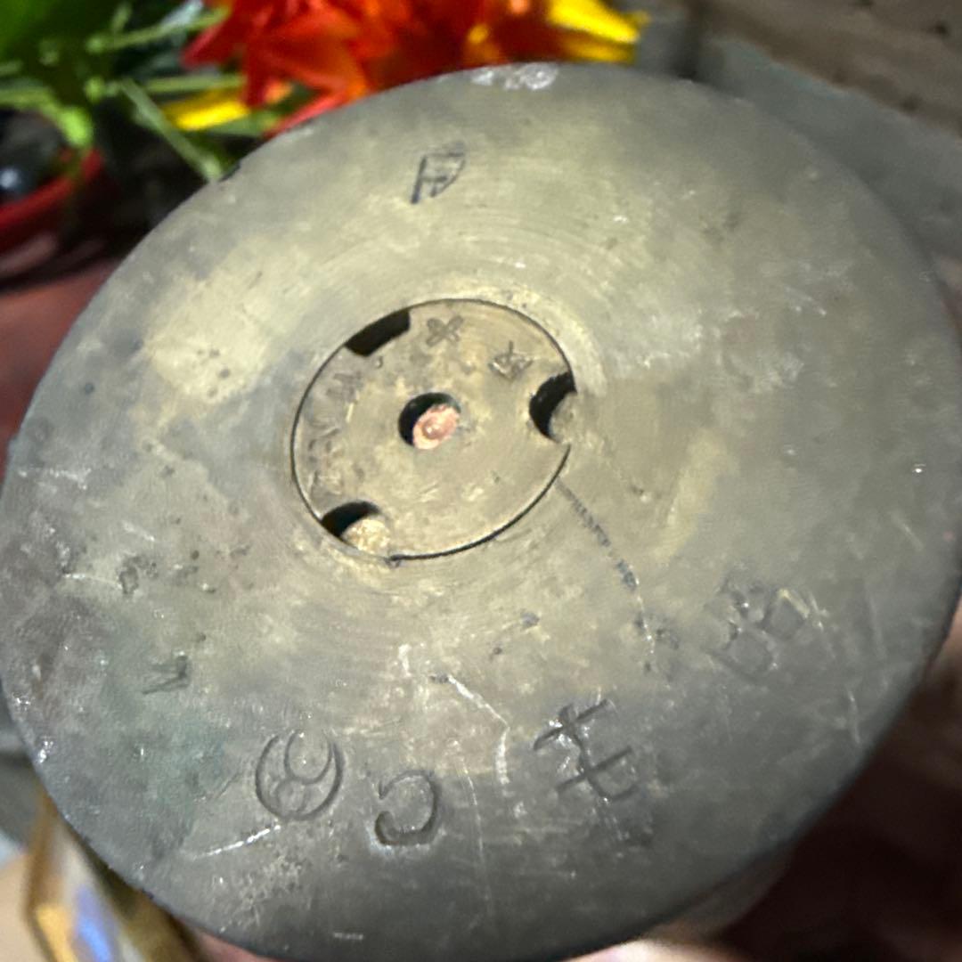 真鍮製花瓶　ミリタリー　帝国陸軍　日本軍三十七粍　ガルパン