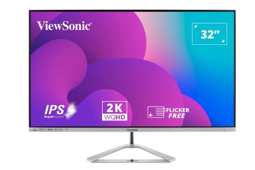 アベ31.5型 WQHD HDR10対応 超薄型デザインIPS液晶モニター