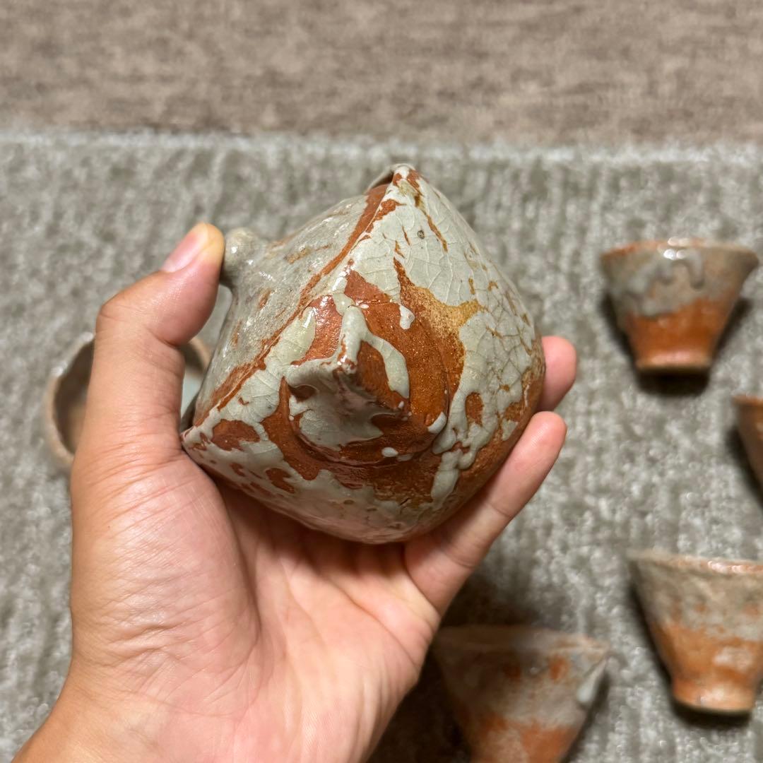 在銘 陶印 茶道具/煎茶道具/茶器/急須/土瓶/宝瓶/湯冷まし/陶器/骨董品