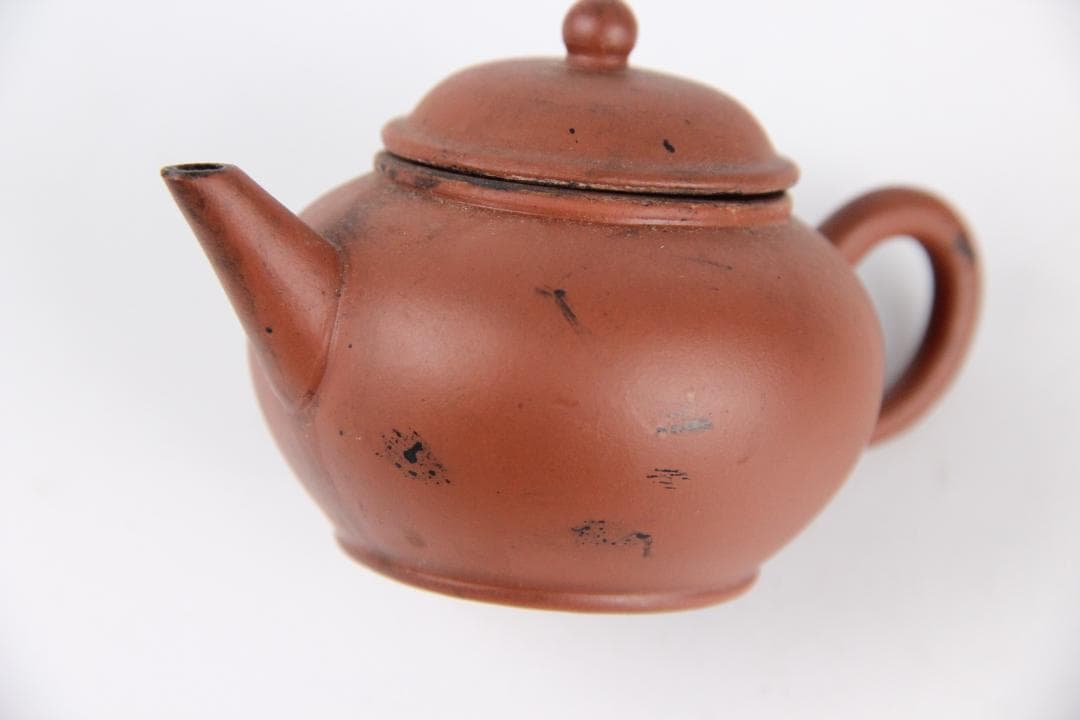 中国宜興製 紫砂壺 朱泥 小壺 煎茶道具 茶壺 急須 茶器 紫砂 EU11-4
