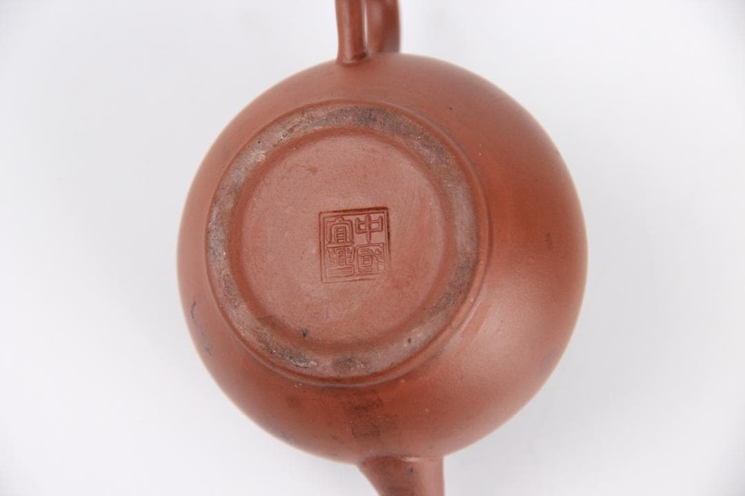 中国宜興製 紫砂壺 朱泥 小壺 煎茶道具 茶壺 急須 茶器 紫砂 EU11-4