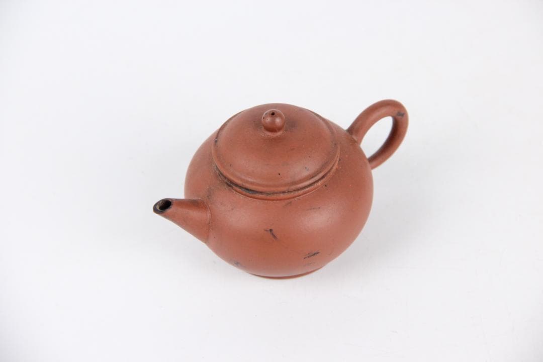 中国宜興製 紫砂壺 朱泥 小壺 煎茶道具 茶壺 急須 茶器 紫砂 EU11-4