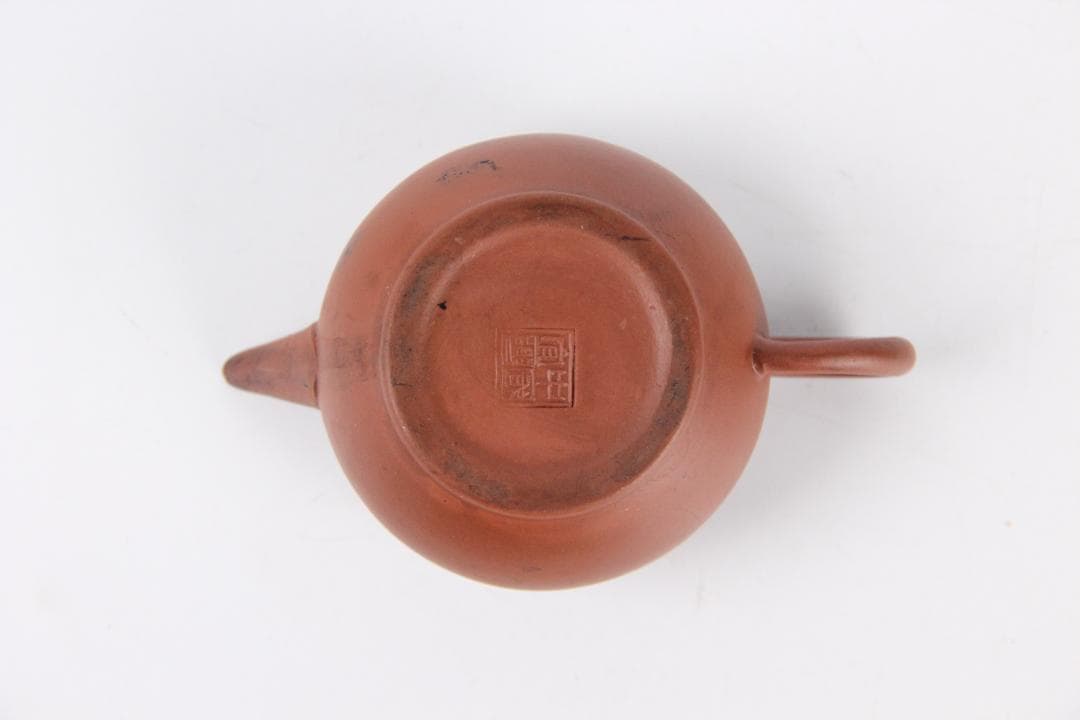 中国宜興製 紫砂壺 朱泥 小壺 煎茶道具 茶壺 急須 茶器 紫砂 EU11-4