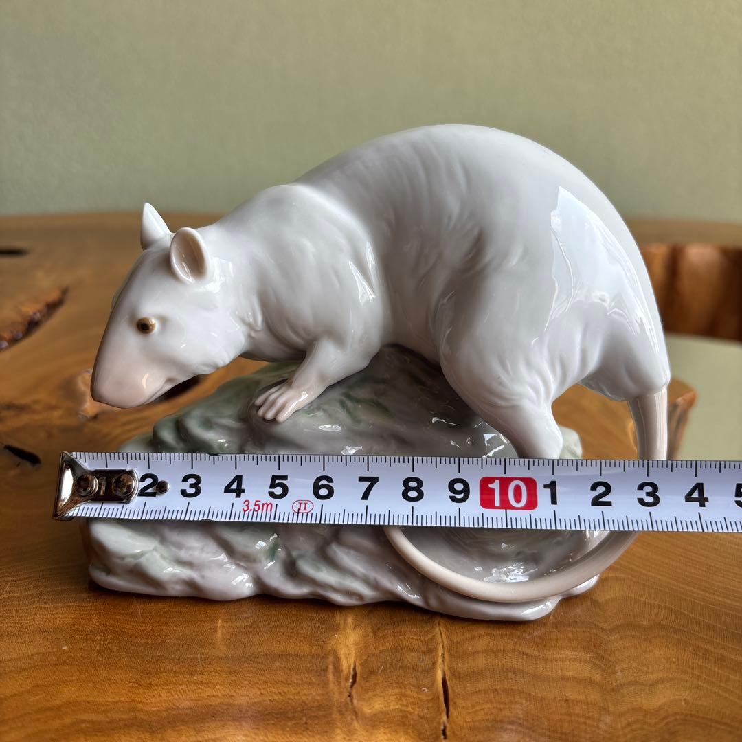 LLADRO 子年 干支置物 台座付き 箱付き リヤドロ リアドロ ネズミ