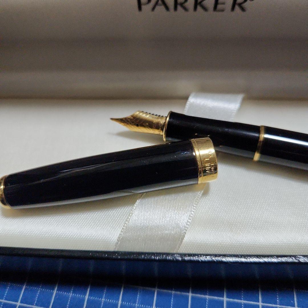 Parker 万年筆 黒 ゴールド装飾 ソネット パーカー sonnet