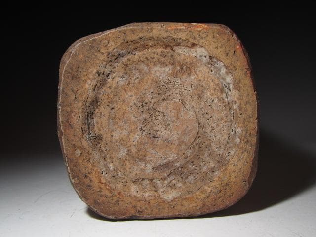 古萩四方水指 表千家 十二代 惺斎花押 味わい深い時代の名品 k557