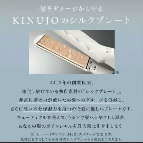 即発送★未使用級　絹女 KINUJO ミニヘアアイロン deux KM001
