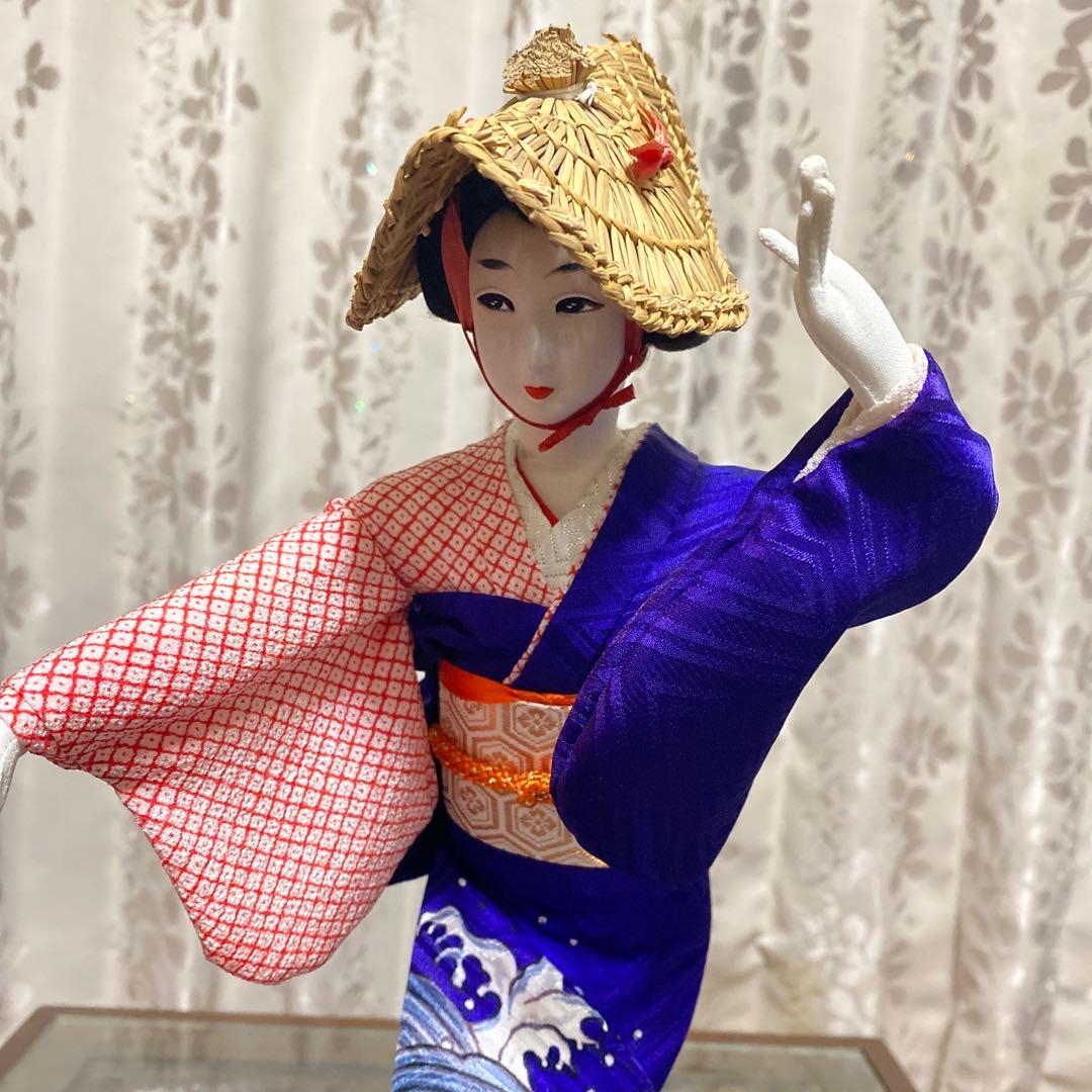 レトロ　とても美しい佐渡おけさ　人形　　高さ45㎝　美品