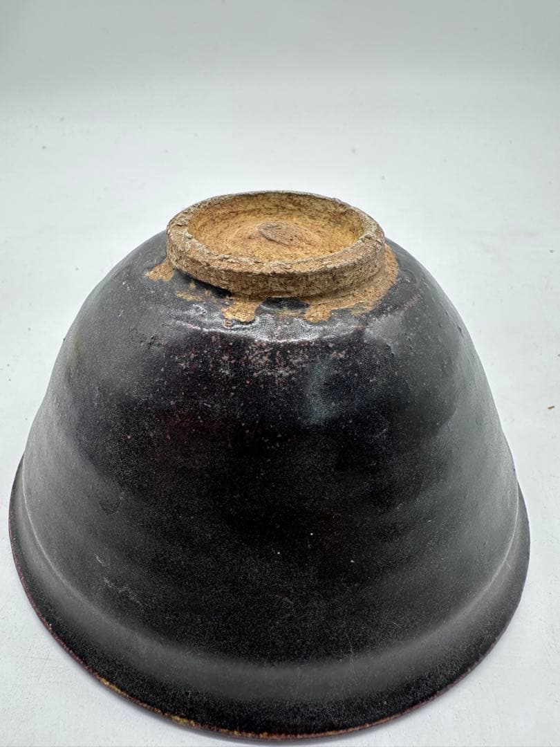 中国美術　骨董品　黒釉　茶碗　アンティーク　古道具