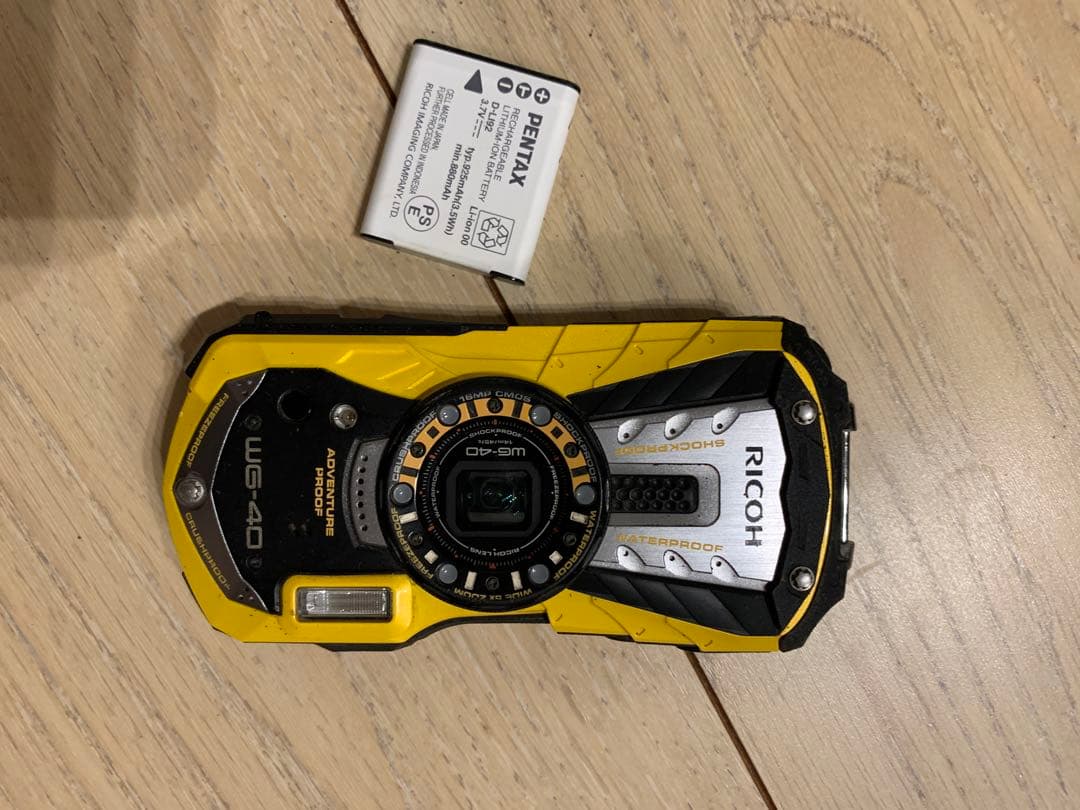 (動作品)RICOH WG-40 防水コンパクトデジタルカメラ