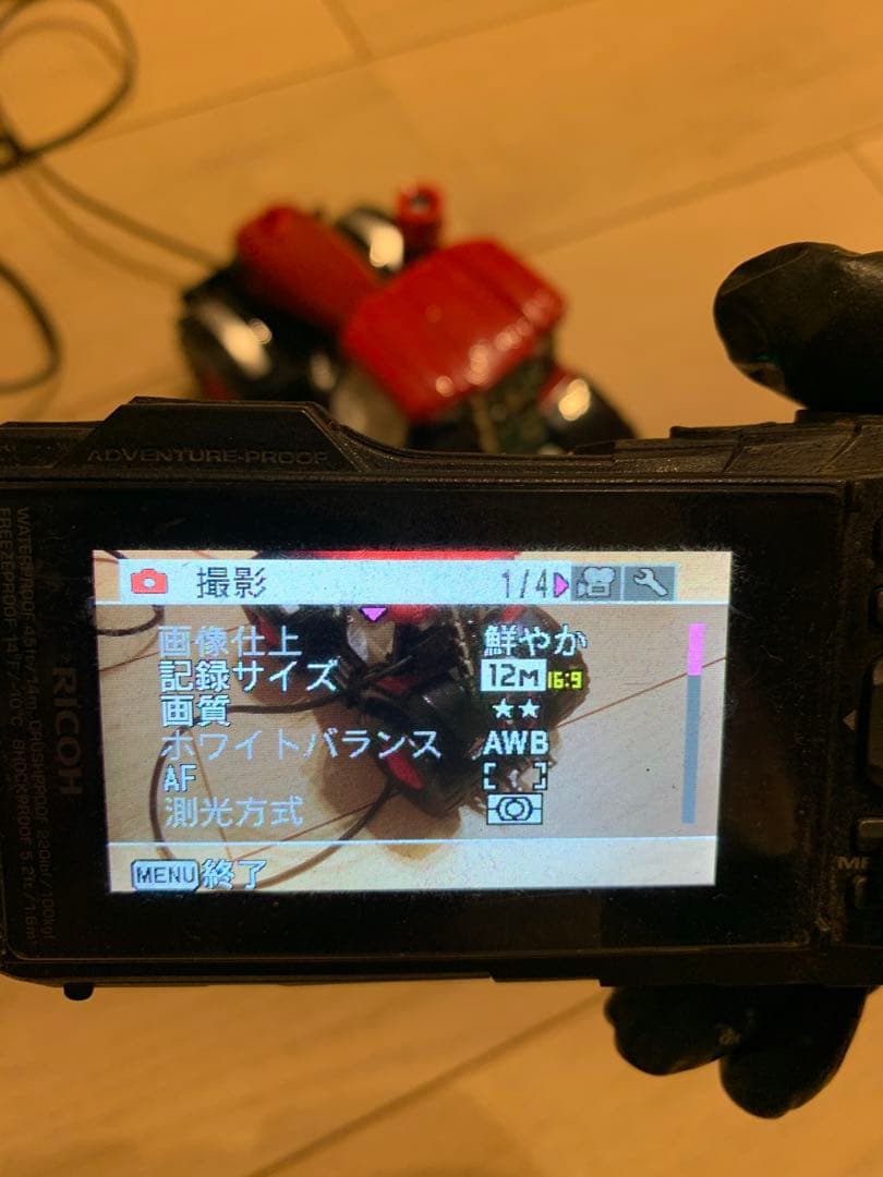 (動作品)RICOH WG-40 防水コンパクトデジタルカメラ