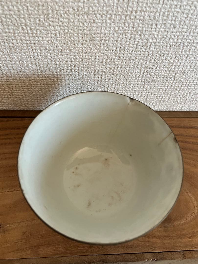中国美術清時代青花吉祥文茶碗　時代物