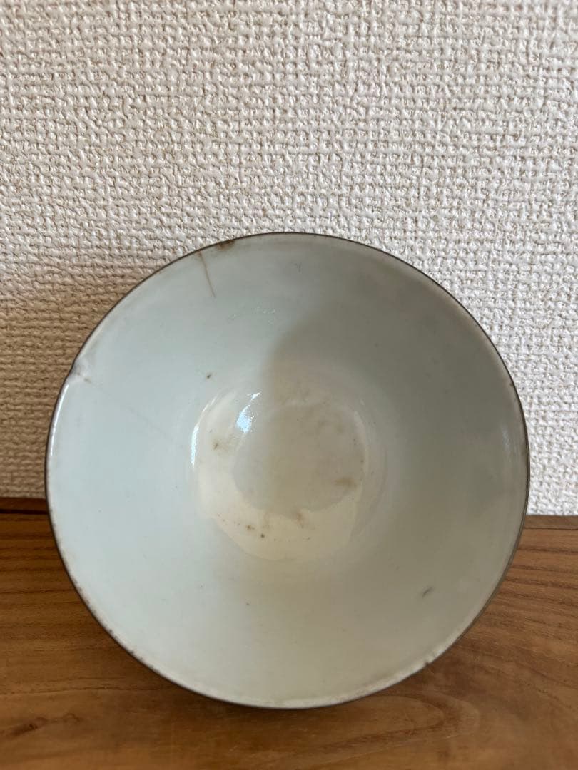 中国美術清時代青花吉祥文茶碗　時代物
