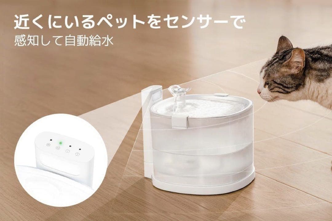 猫用自動給水器 エルフィンE1+ 交換フィルター10枚付