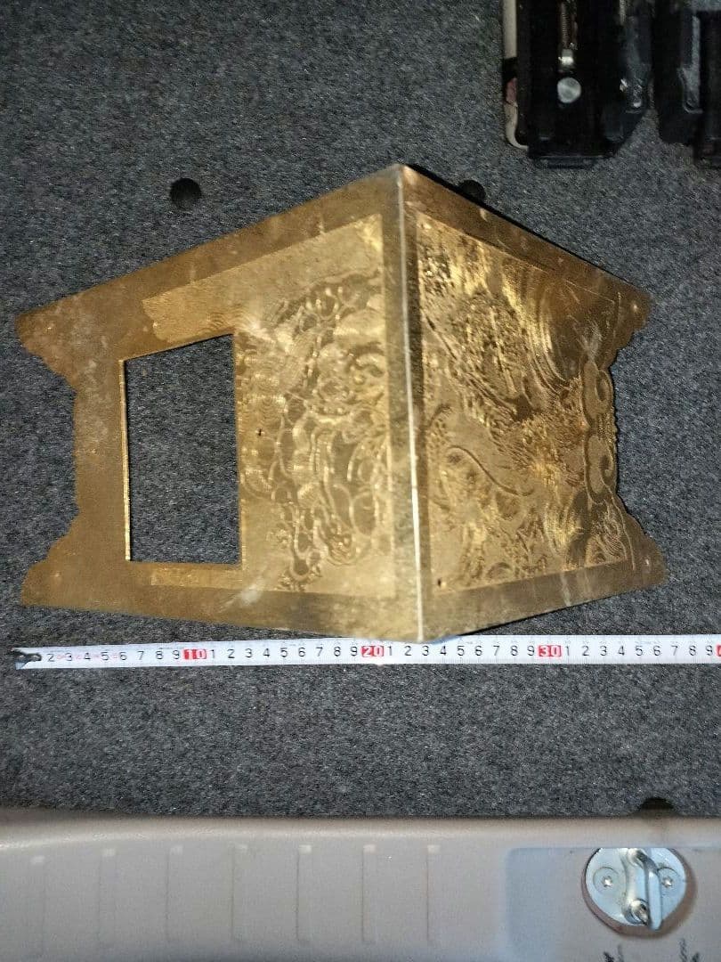 真鍮・金メッキ　【神輿部品】大角金物