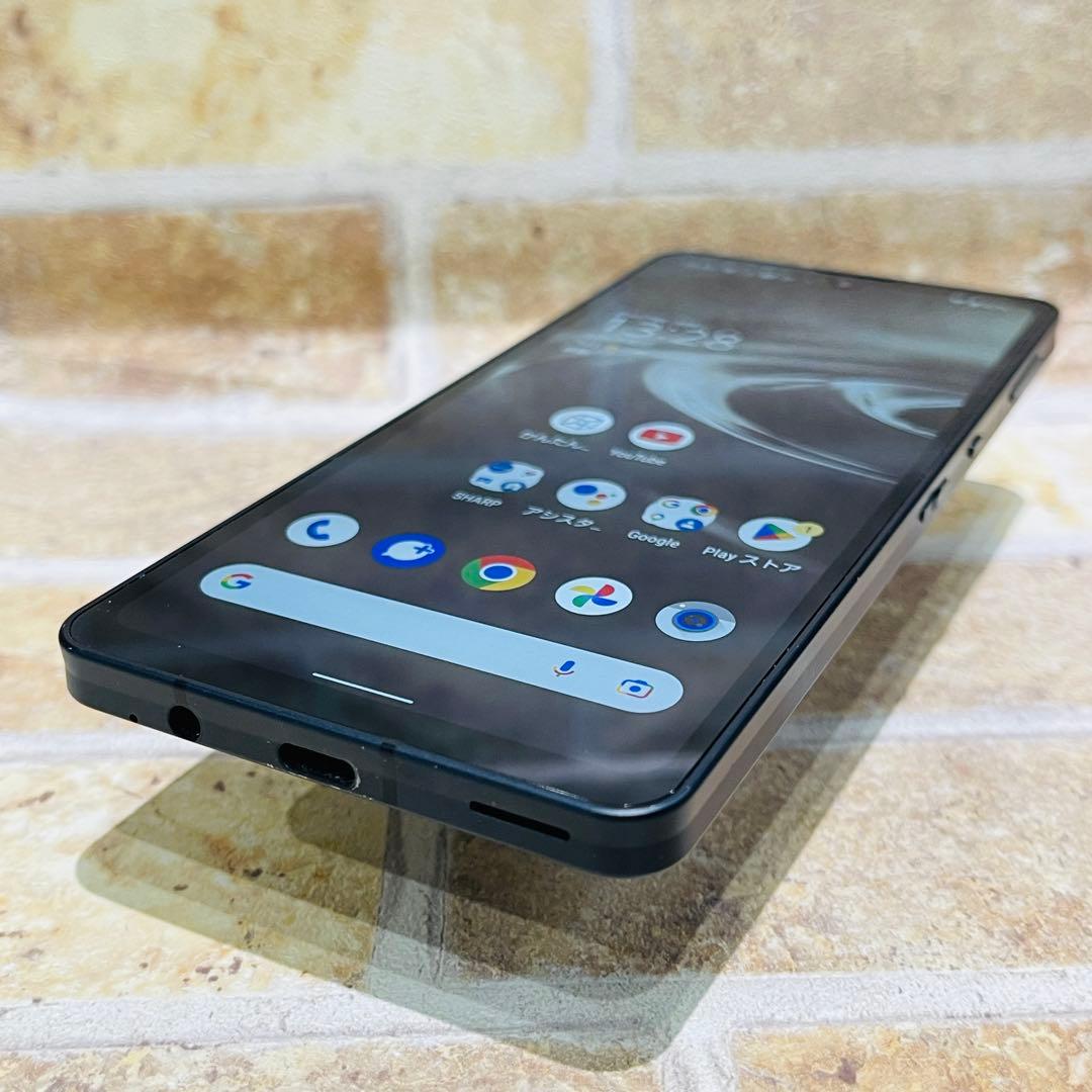 SIMフリー AQUOS sense6s 64GB ブラック 電池良好