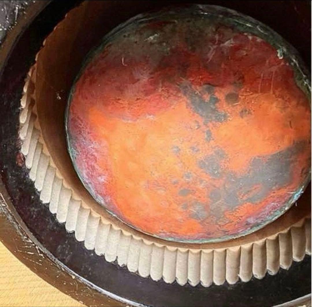 古い桐の火鉢 草花金蒔絵 時代家具 民具 骨董 インテリア アンティーク