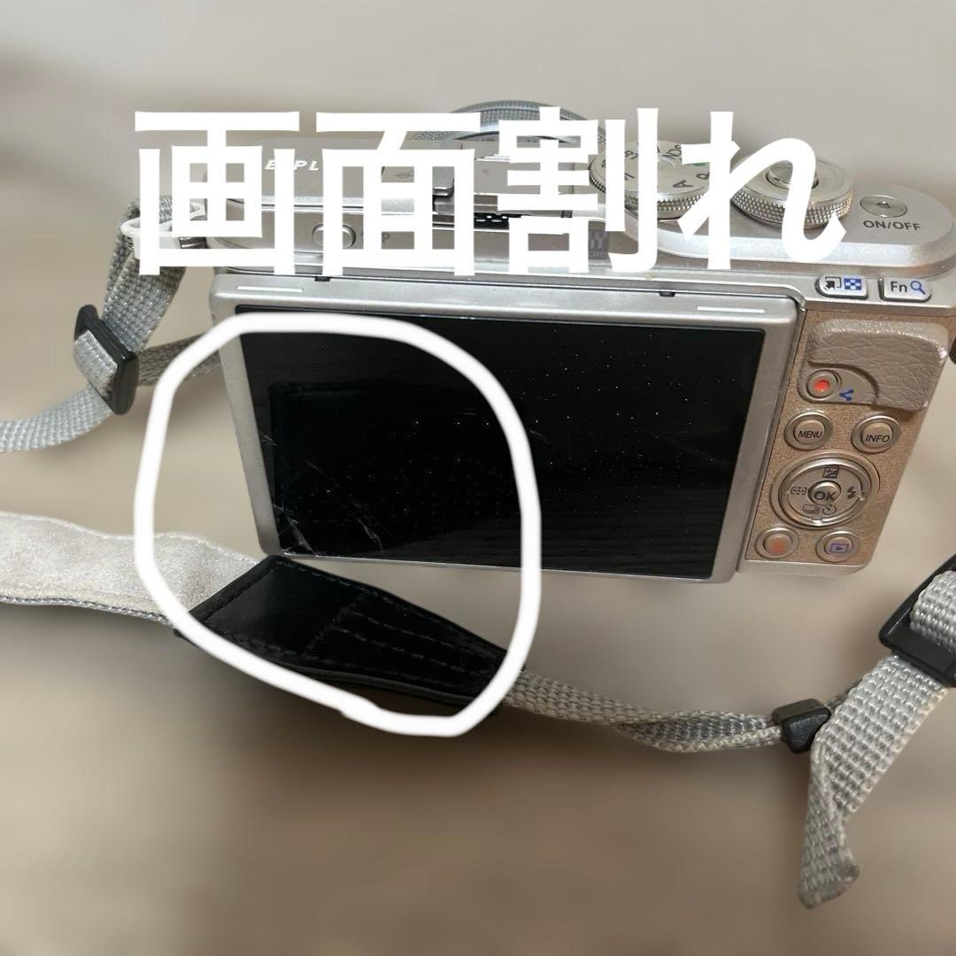 シ*ン様 オリンパス　E-pl9 画面割れ　充電器付き