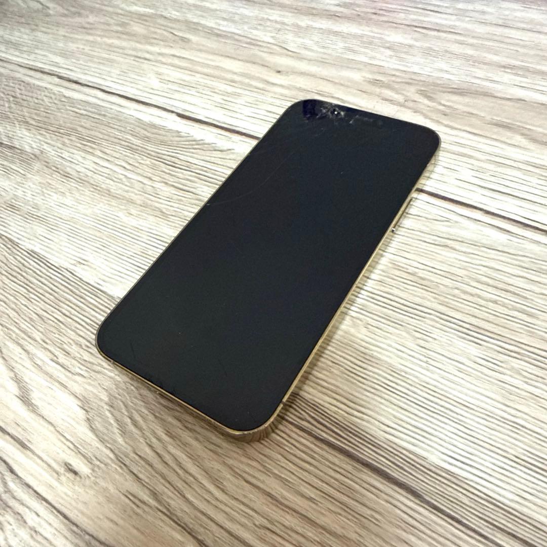 AppleiPhone 12pro ゴールド 画面ひび割れあり 難ありジャンク品