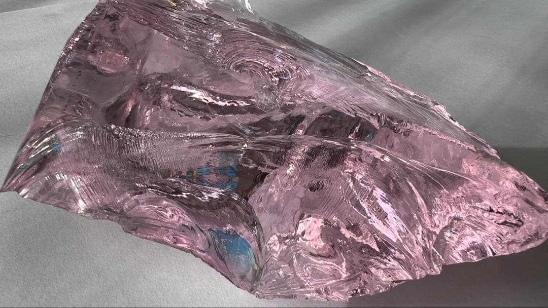 【希少カラー！アンダラクリスタル　ピンク　353g インドネシア　ジャワ島産】