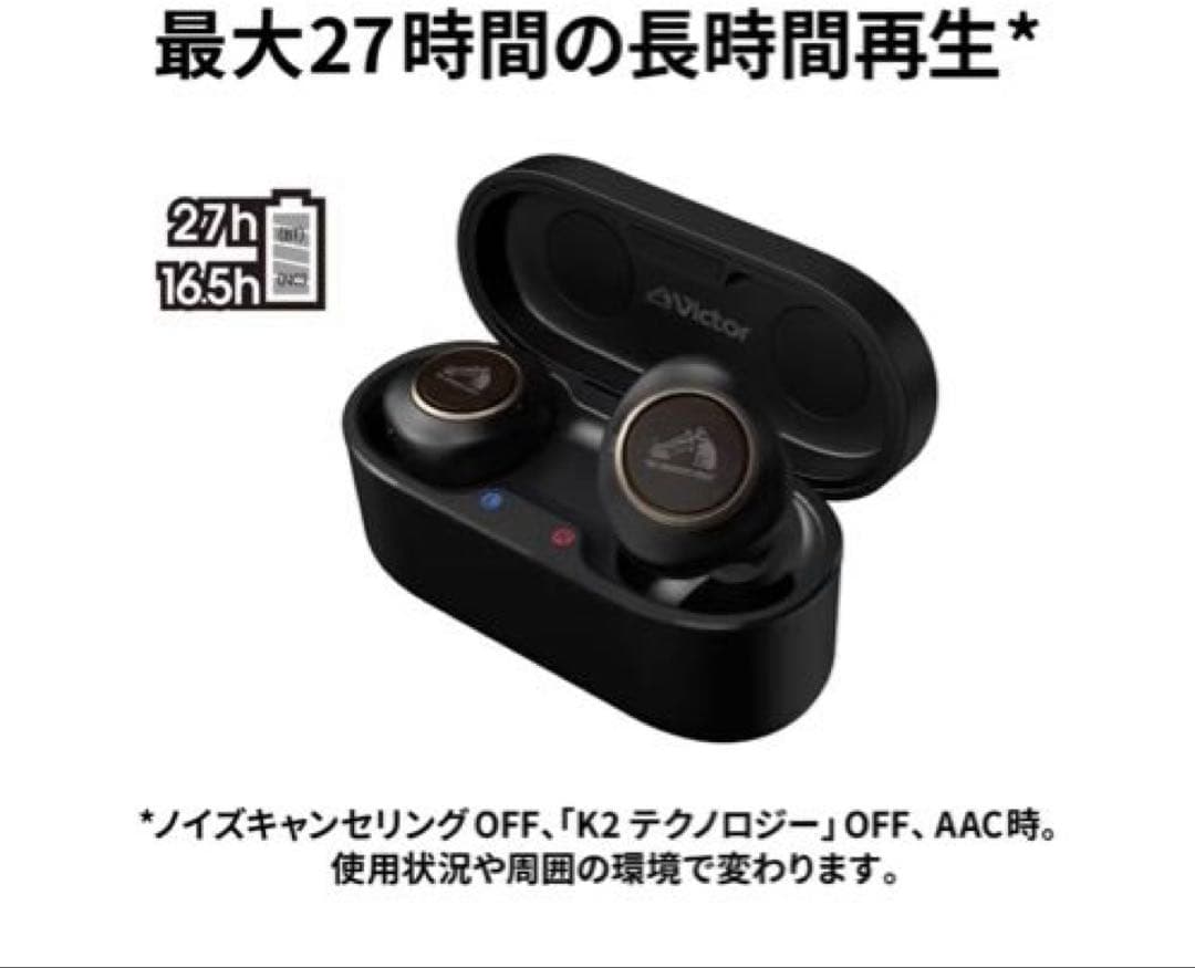 【新品】Victor HA-FW1000T 完全ワイヤレスイヤホン　ブラック