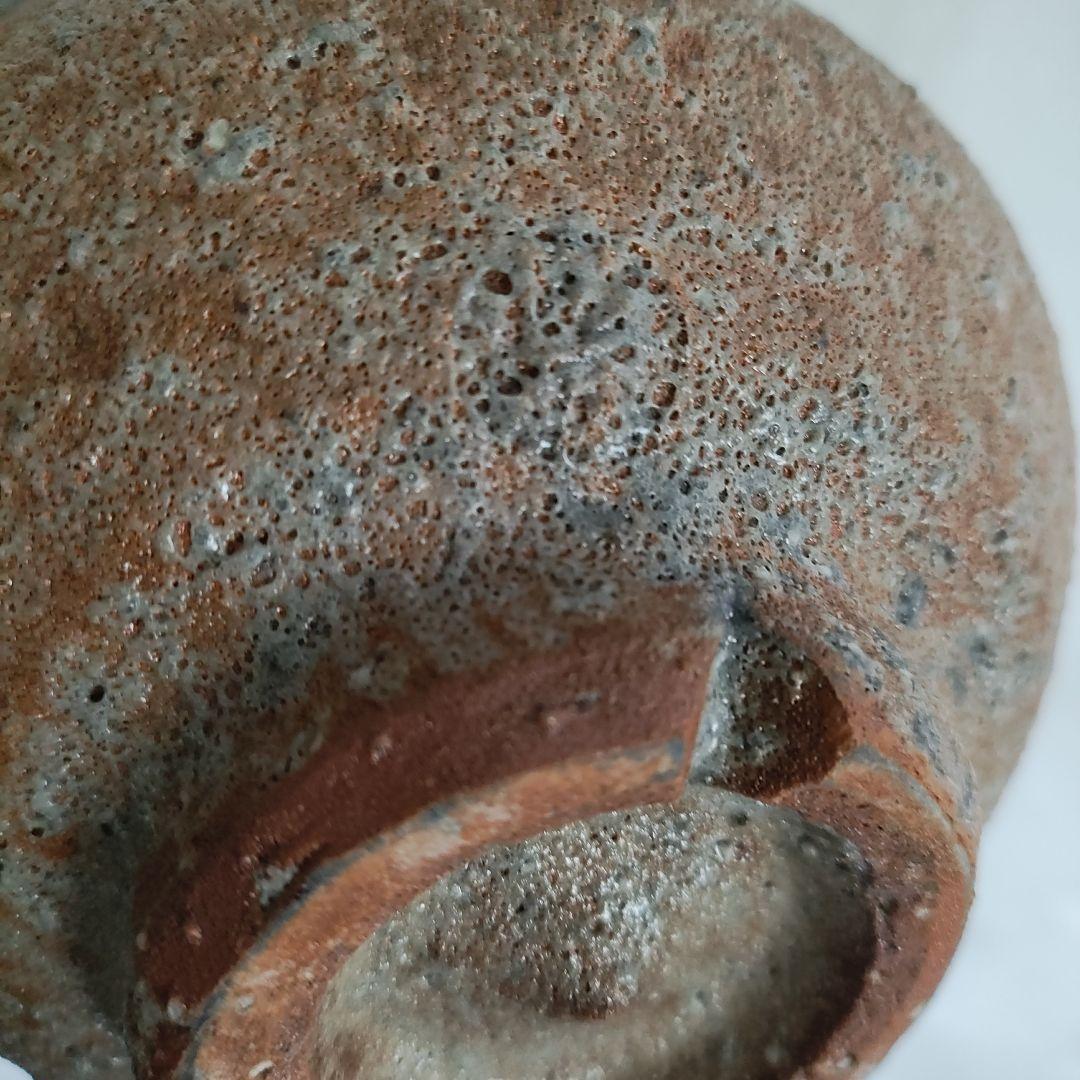 大和松雁　萩焼茶碗　大和松緑