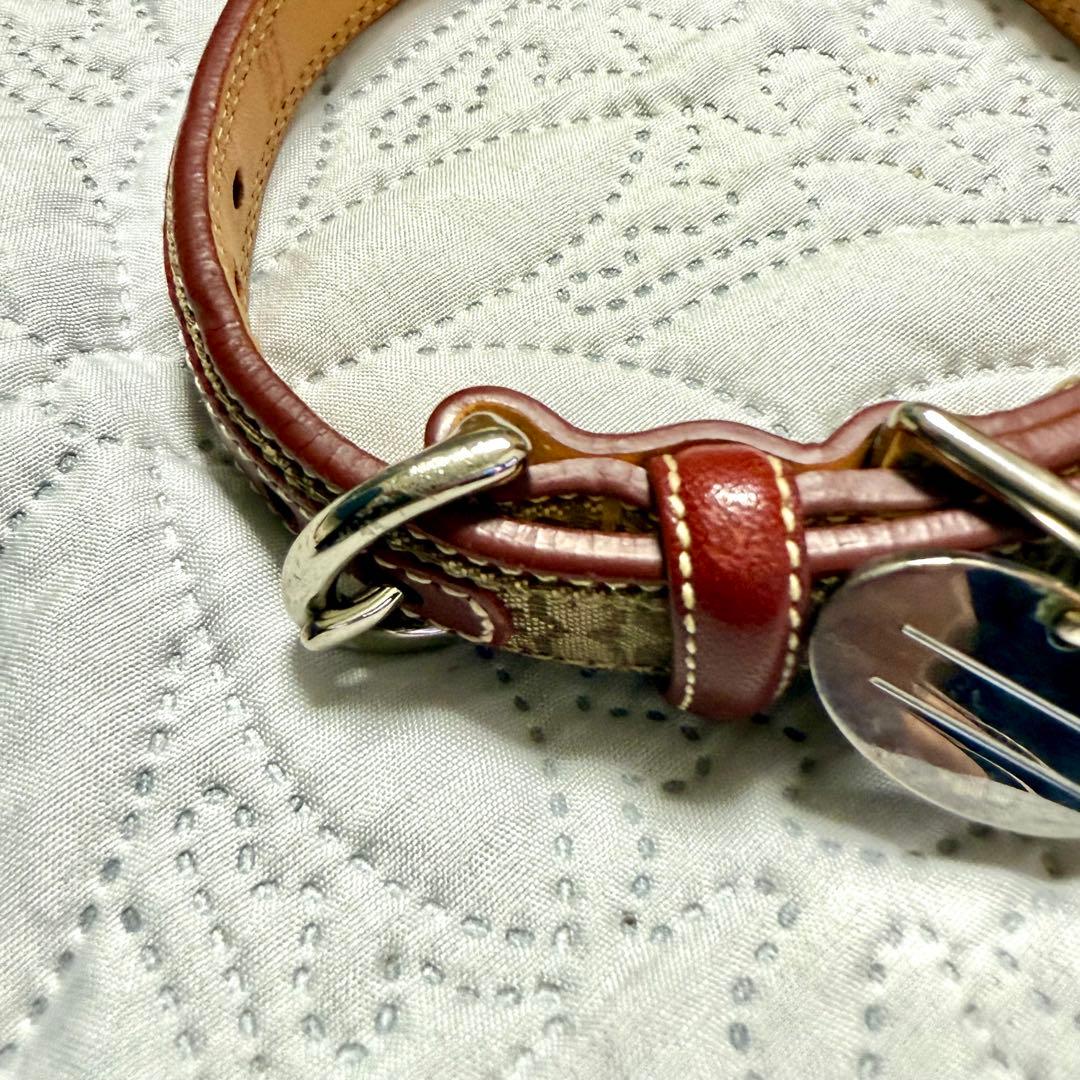 こ*く様 【美品】COACH 犬用首輪 Sサイズ シグネチャー ハート 赤