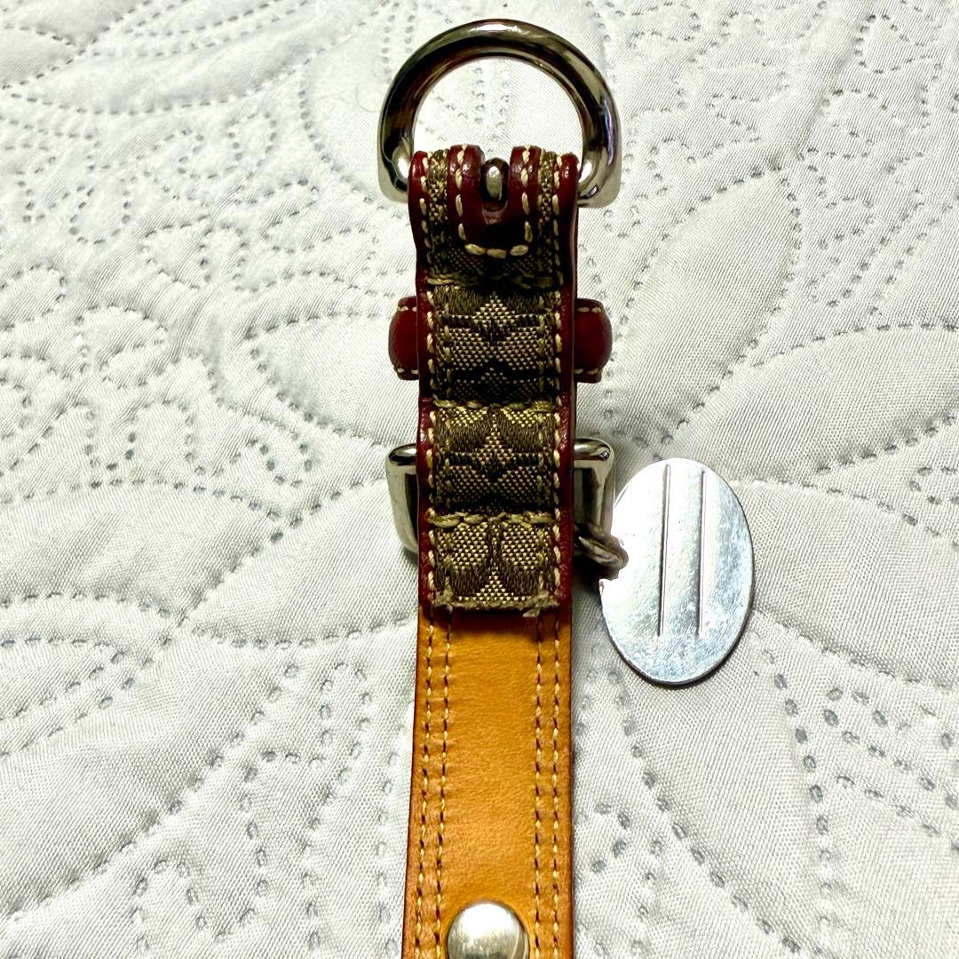 こ*く様 【美品】COACH 犬用首輪 Sサイズ シグネチャー ハート 赤