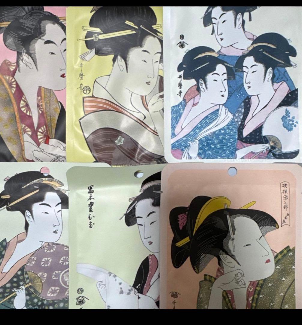 MITOMO フェイスパック　マスクシート　個包装　浮世絵　大容量セットまとめ売