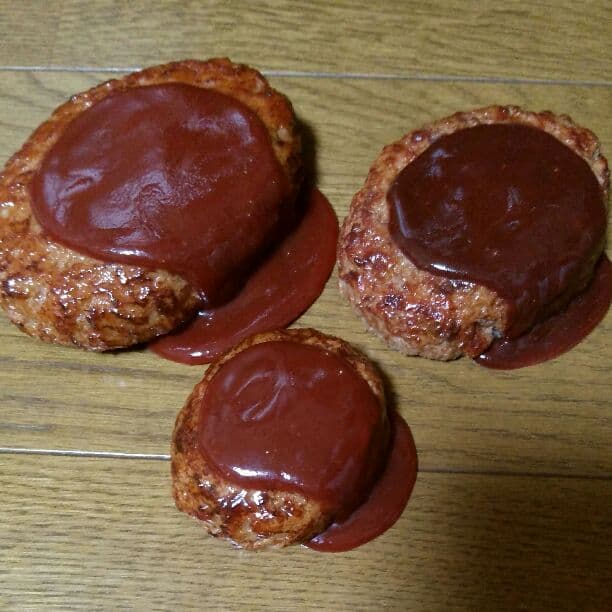 食品サンプル　ハンバーグプレート