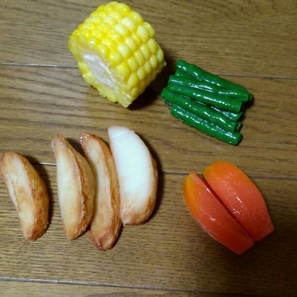 食品サンプル　ハンバーグプレート