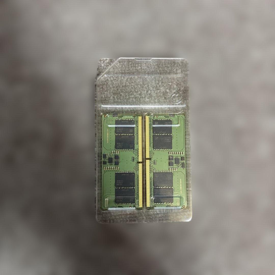 DDR5 16GB 2x8GBノートpc用メモリー