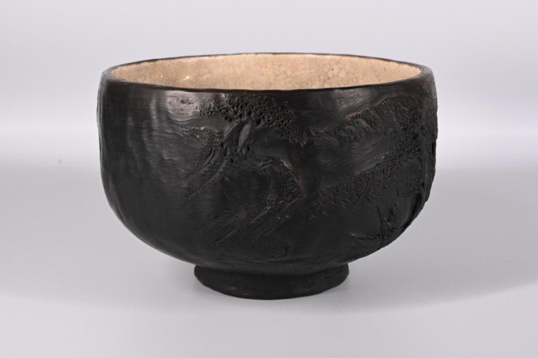 【希少品】中川鷺脚 作 楽茶碗 箱 茶道具 抹茶碗 煎茶道具 伝統工芸 茶碗