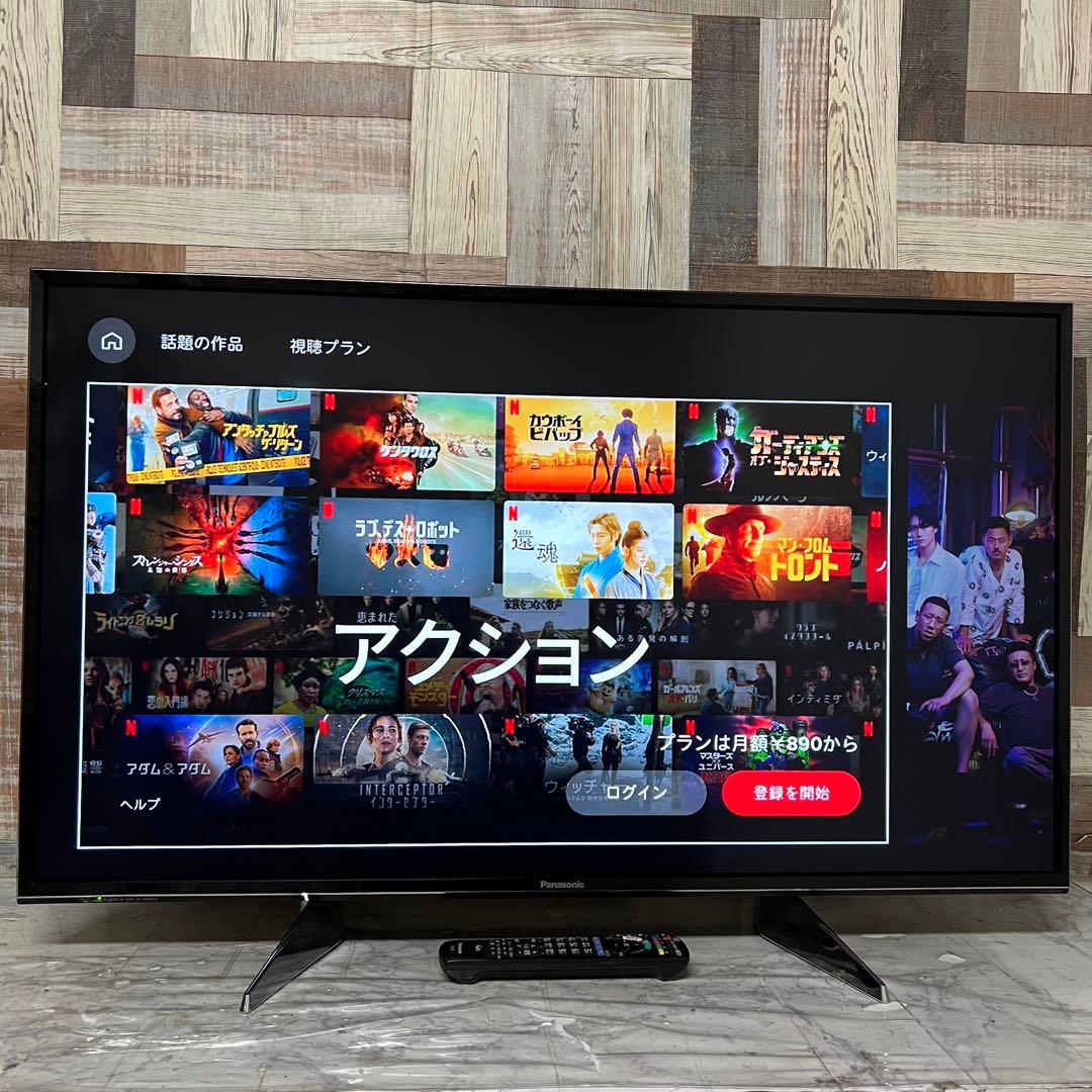 あぱっちさんパナソニック 43V型4K液晶テレビ スマートビエラ アプリ多数◎