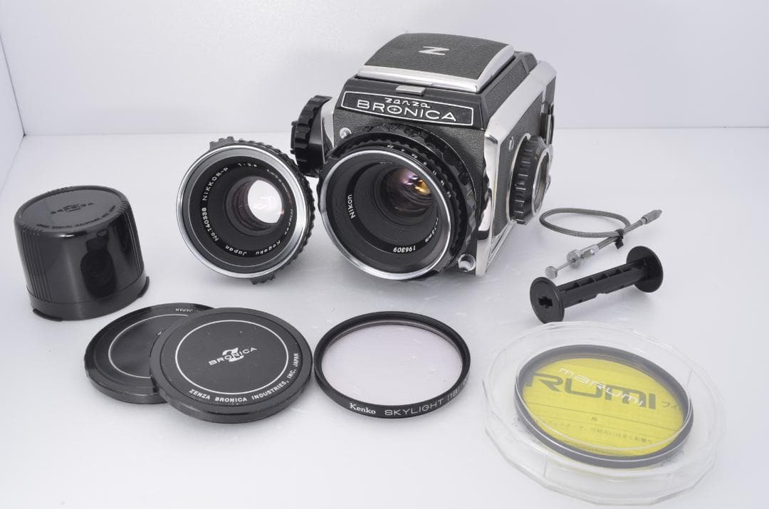 【完動・美品】ゼンザブロニカ ZENZA BRONICA S2 後期 レンズ2本