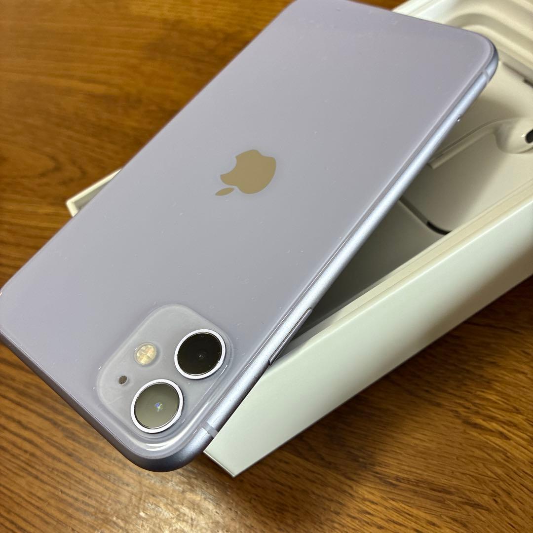 Apple iPhone 11 ラベンダー 本体 EarPods付き