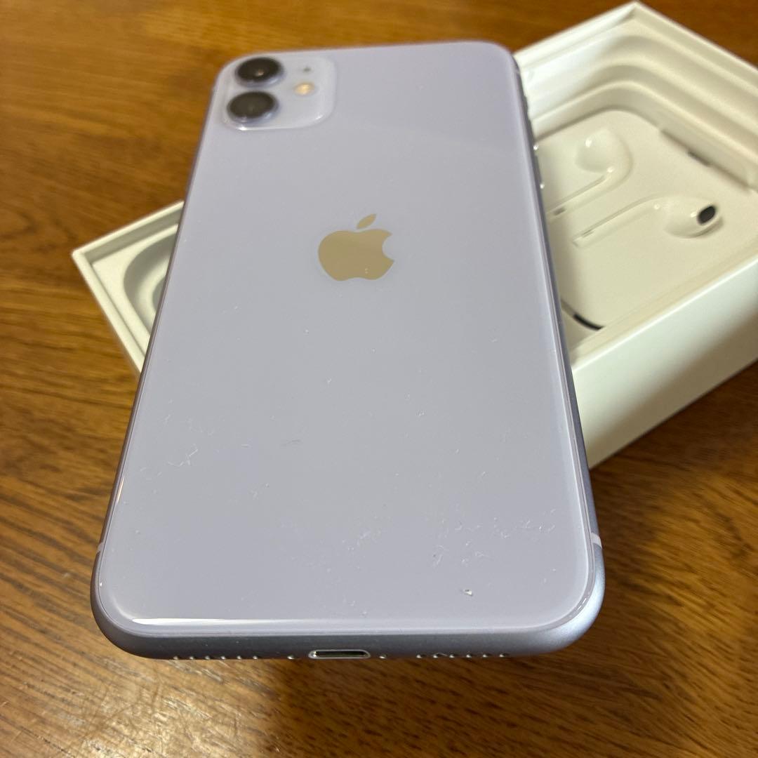 Apple iPhone 11 ラベンダー 本体 EarPods付き